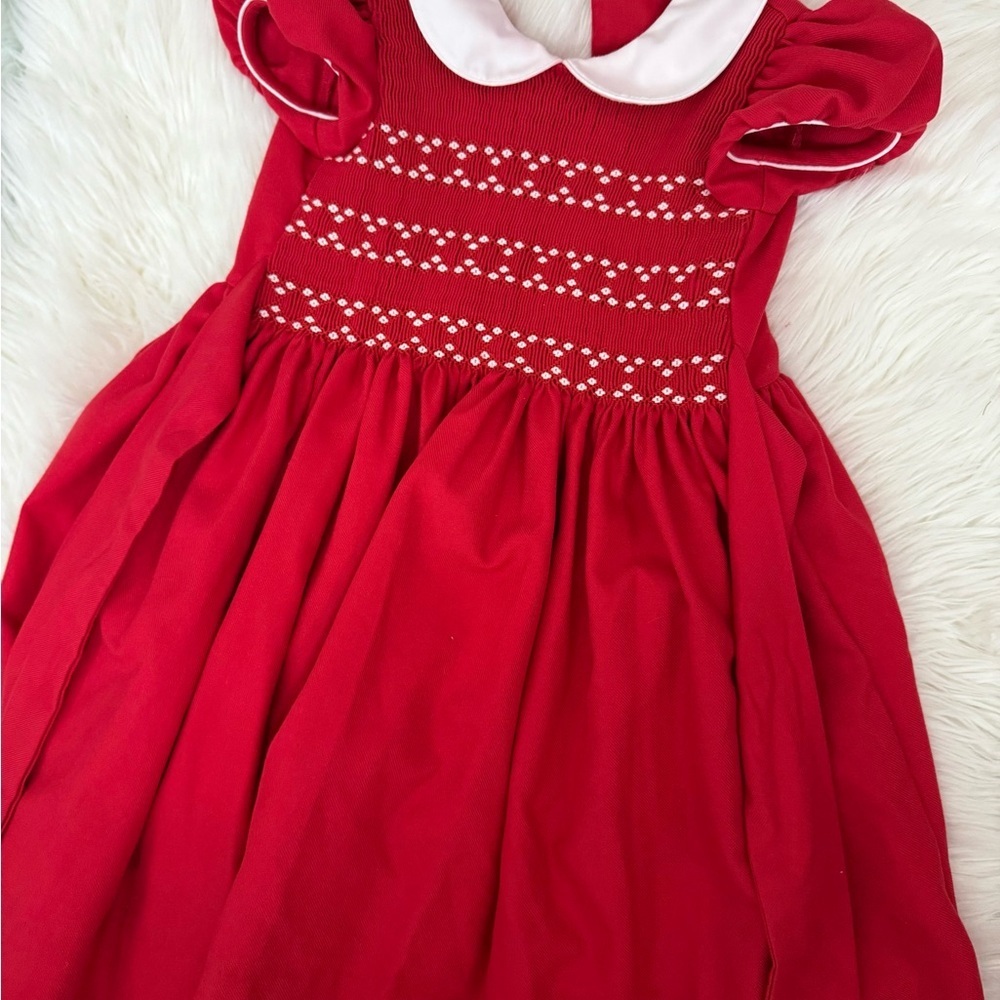 ANAVINI hand smocked dress with collar - Picture 2 of 10
